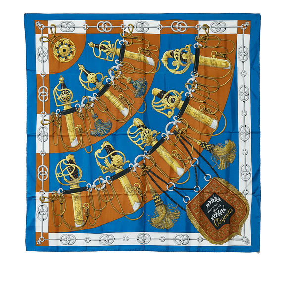 Hermes Accessories - Pre-Loved Hermes Cliquetis Silk Scarf